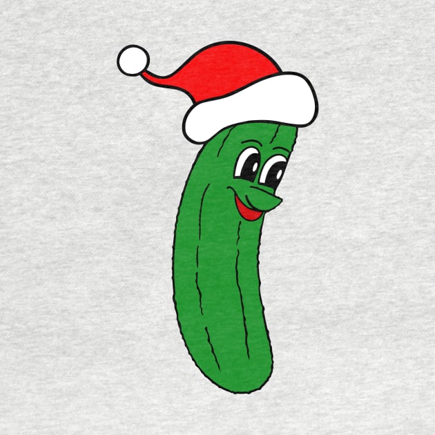 CHRISTMAS Party Dill Pickle - Funny Food Art by SartorisArt1